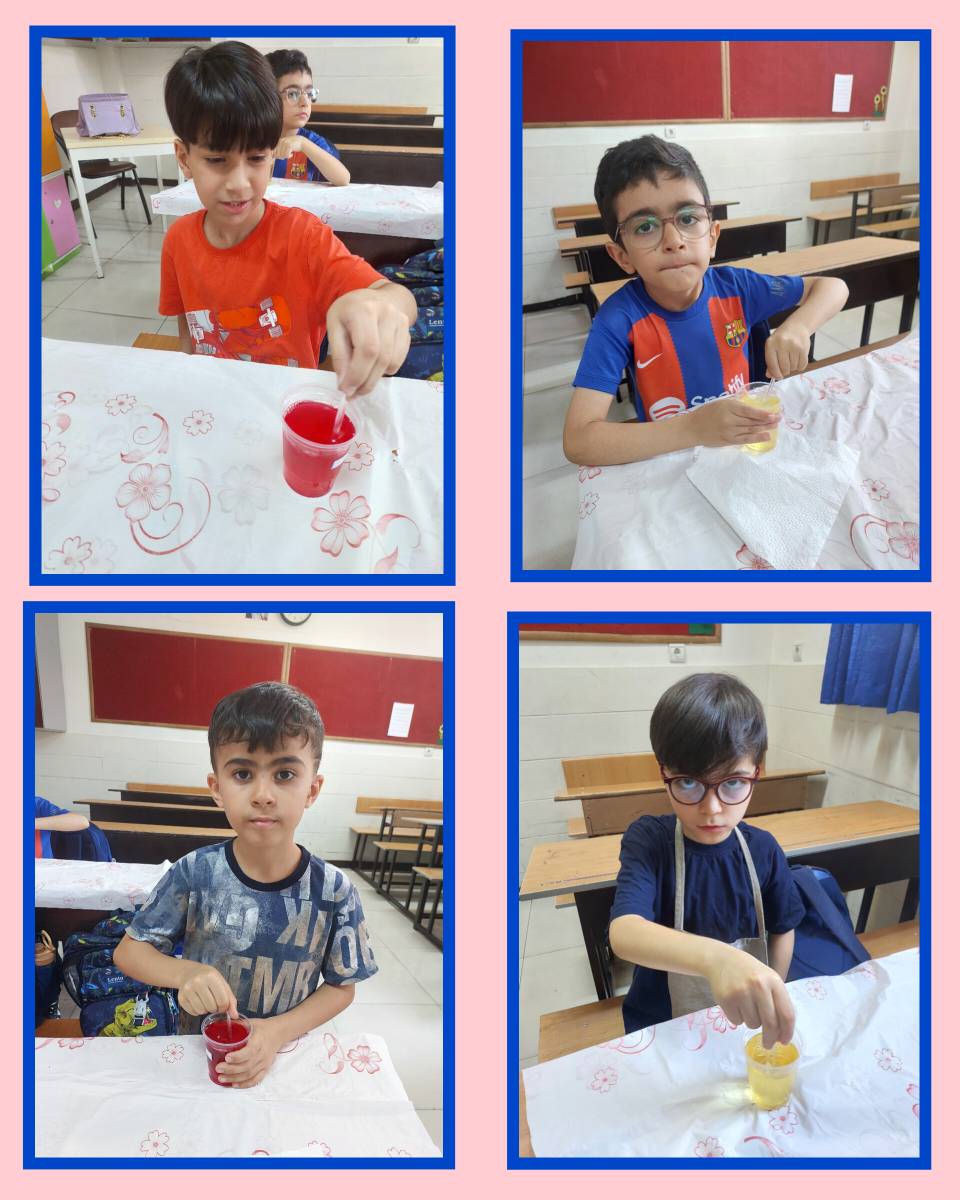 ساخت دسر در روز اختتامیه پایگاه تابستانی دبستان مرزداران